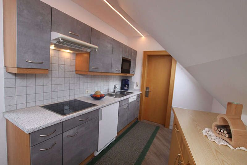 Kitchenette in apartment 4 at Apart Gruber in Ischgl